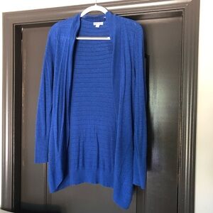 Merona/target royal blue open front lightweight duster cardigan